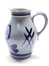 Vintage ORIGINAL GERZIT 6.25&quot; Stoneware Pottery Pitcher Stein - Made In ... - $14.98