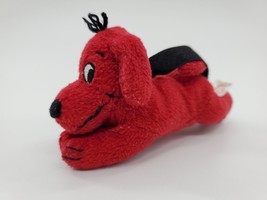 Vintage Scholastic Clifford Red Dog Plush Pacifier Holder Lovey Toy B96 - £7.84 GBP