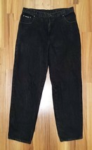 Nevada Men&#39;s Black Jeans Straight Cut Denim Size 30 Ins 40 Waist Vintage 1990s - £11.95 GBP