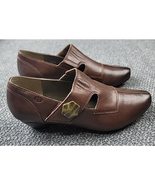 Josef Seibel Tina Women’s EU 37 US 6.5 Slip On Mary Jane Bootie Brown Le... - €42,82 EUR