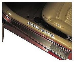 1997-2004 Corvette Sill Ease/Sill Covers/Protectors Clear White Letters Pair - £86.43 GBP