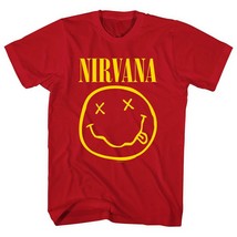 Nirvana Yellow Smile Red Official Tee T-Shirt Mens Unisex - £25.10 GBP