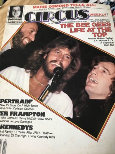 CIRCUS WEEKLY 1979 Bee Gees MARIE OSMOND Elvis Costello Centerfold - $9.89