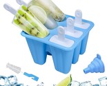 Silicone Popsicle Molds for Kids Adults, 6-cavity Ice Popsicle Maker Set... - $14.84