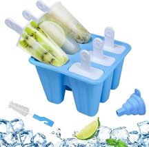 Silicone Popsicle Molds for Kids Adults, 6-cavity Ice Popsicle Maker Set DIY Pop - £11.86 GBP