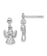 Sterling Silver and Cubic Zirconia Angel Dangle Earrings - €103,81 EUR