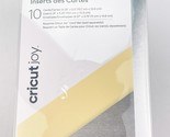 Cricut Joy Insert Cards 10 Cards Inserts Envelopes Silver Cream - $9.74