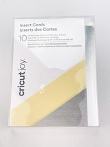 Cricut Joy Insert Cards 10 Cards Inserts Envelopes Silver Cream - $9.74