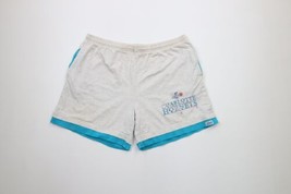 Vintage 90s Mens XL Distressed Spell Out Charlotte Hornets Basketball Shorts USA - £69.78 GBP