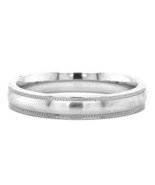 INOX Silver Tone Cobalt Classic 4mm Brushed Band Ring Band Ring Size 12 - $117.58