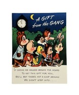 Vintage Anthropomorphic Animals Greeting Card Rust Craft Wolf Pig Bunny ... - $12.99 CAD