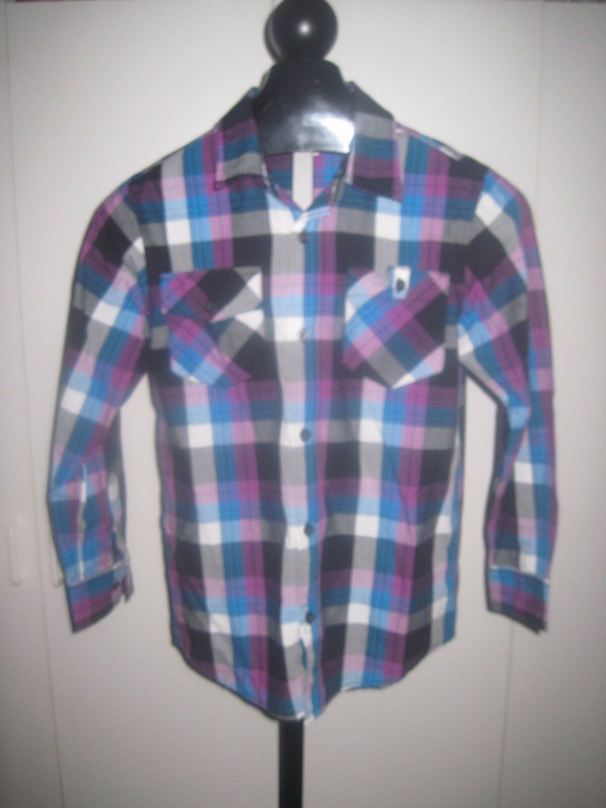 Primary image for OLD NAVY BOYS LS PLAID SHIRT-COTTON/POLY-XL-EXCELLENT, BARELY WORN-GREAT