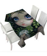 Poisonous Beauties Black Locust Girl with Leaves Tablecloth - $37.90+