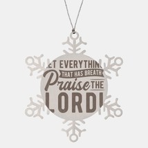 Motivational Christian Stainless Steel Bracelet, Let Everything That has... - $24.45