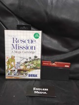 Rescue Mission Sega Sega Master System Item and Box Video Game - $20.24