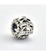 Authentic PANDORA Shimmering Sentiments Clear CZ Bead Charm 791779CZ New... - $43.69