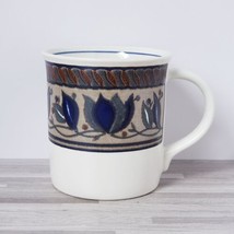 Mikasa Intaglio Arabella Floral Blue 10 oz. Coffee Mug Cup - £11.29 GBP
