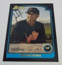 Arturo Rivas Signed 2003 Bowman Autographed Baltimore Orioles - $1.80