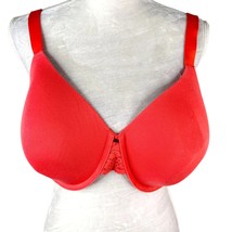 Ambrielle Bra 42DDD Natural Comfort Full Coverage Intense Coral Lace - £23.54 GBP