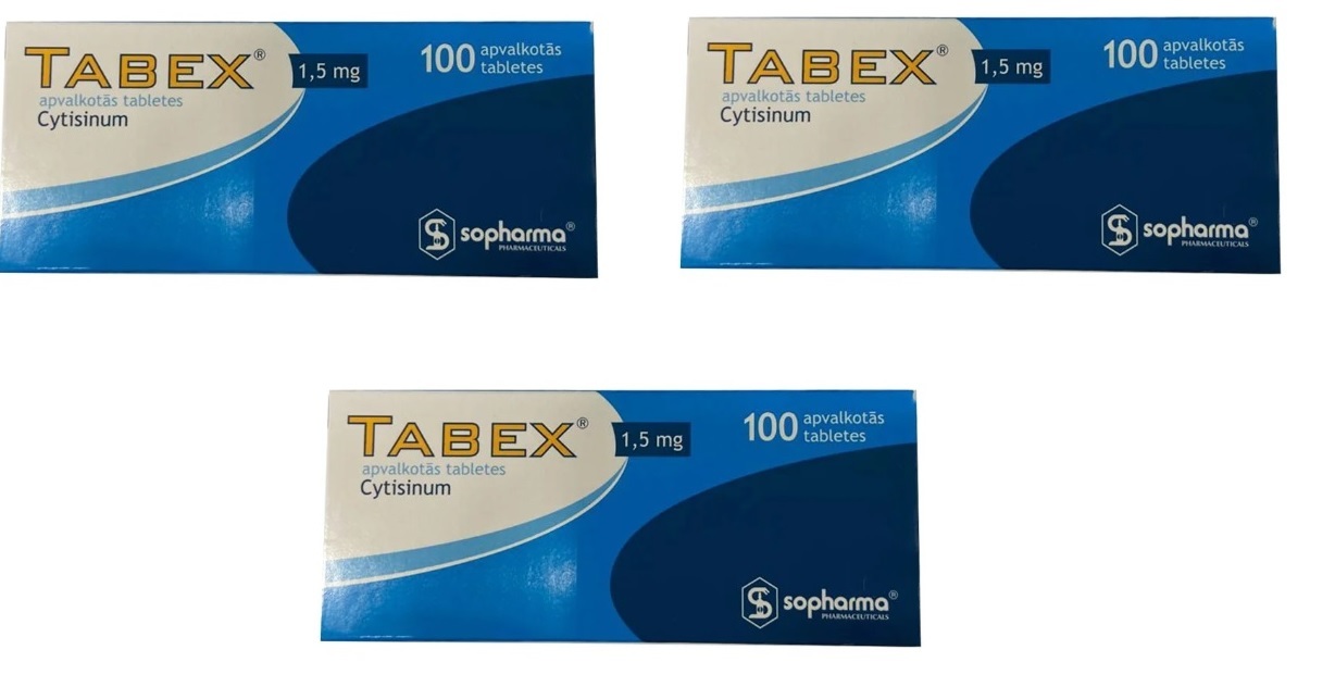Tabex plant-based way to stop smoking, 3 pack 300 tabl