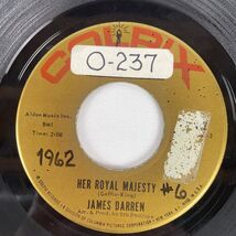 James Darren – Her Royal Majesty 7" Single 1962 Colpix Pop Rock 45 RPM - $4.74
