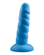 Rock Candy Suga Daddy 5.5&quot; Silicone Dildo - Blue - $22.84