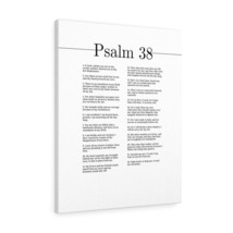  Psalm 38 O Lord My Salvation White Bible Chapter Canvas Christi - £60.04 GBP+