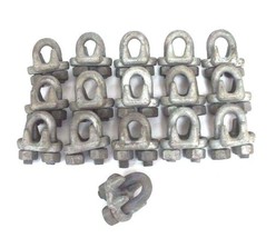 LOT OF 16 NEW 5/8&quot; FORGED WIRE ROPE CLIP CABLE CLAMPS - £65.22 GBP