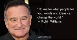 Robin Williams &quot;No Matter What People Tell You...&quot; Quote Publicity Photo - £6.44 GBP