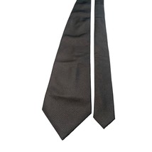 Geoffrey Beene Mens Black Silk Tie Textured Pattern Necktie - $14.84