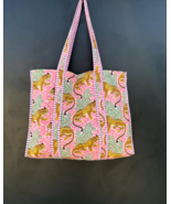 Quilted Block Print Large Tote Bags Women Shoulder Beach Shopping Bag Tr... - $28.18+