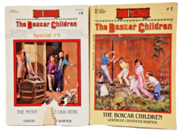 The Boxcar Children Books Gertrude Chandler Warner #1 #9 Vintage Kids Pa... - $4.99