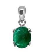 9.25 Carat Emerald Panna Pendant/Locket (Panna Stone Silver Plating Panc... - $535.39 MXN