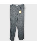 NWT RICHARD EDWARDS black/white tweed wool pants long length women’s siz... - $78.14 CAD