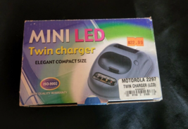 Mini LED Twin Charger Conditioner compatible moto T2288 - £13.92 GBP