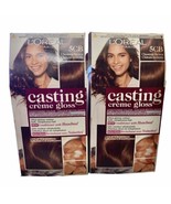 2 Pack Loreal Casting Creme Gloss Hair Color 5CB Chestnut Brown Discontinued NEW - $42.56