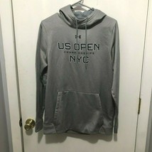 Under Armour US Open Championships NYC Hoodie Men&#39;s SZ Small Loose Fit Gray - $19.79