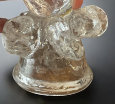 GOEBEL Clear Lead Crystal Angel Bell 3.5" Angel With Accordian 1981 West Germany image 7