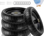 4Pack Garden Cart Flat Free Tire and Wheel Fits for Hand trucks Trolleys - £96.72 GBP