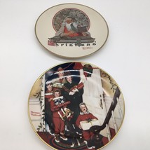 Gorham Norman Rockwell Plates 1977 Yuletide Reckoning 86 Merry Christmas Grandma - £17.97 GBP