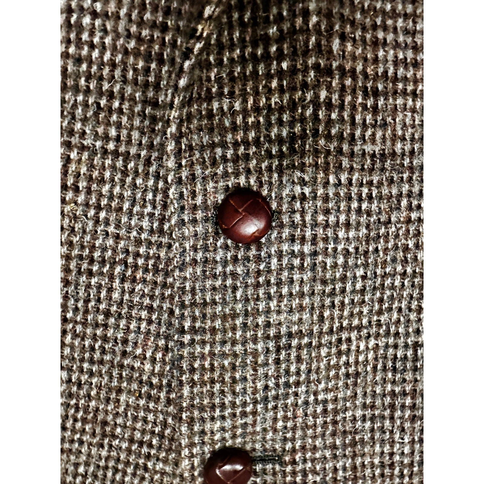 VTG Midcentury Harris Tweed Brown Wool Sport Jacket Cricketeer Sz 42 Scotland Item image 4