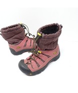 Keen Winterport II Waterproof Snow Boots Youth Purple  Bungee Sz 4 - £14.36 GBP