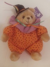 Russ Luv Pets Halloween Boo Bear Pillow Style Plush Approx. 10&quot; Tall - £19.60 GBP