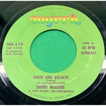 Barry McGuire David &amp; Goliath / Love Is 45 Rock Christian Myrrh Records 119 - £6.39 GBP