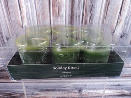 Pier 1 Scented Votive Candles - Lot of 6 - Holiday Forest - Pine - £10.82 GBP