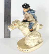 Paul Revere on Horseback Small Figurine - Sebastian Minature (Circa 1950&#39;s) - £29.05 GBP