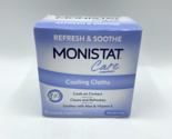 Monistat Care Cooling Cloths Cools &amp; Soothes 16 Individually Wrapped Cloths - £13.13 GBP