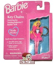 Vintage Barbie Twirling Ballerina KEYCHAIN by Basic Fun for Mattel 1996 NRFB - £11.68 GBP