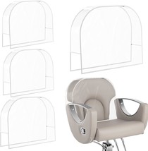 4Pcs Salon Chair Cover Clear Round Barber Salon Chair Back Covers Vinyl ... - $422.69 MXN