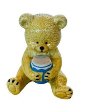 Danbury Mint Teddy Bear Figurine anthropomorphic fine bone china cub Hon... - $19.75
